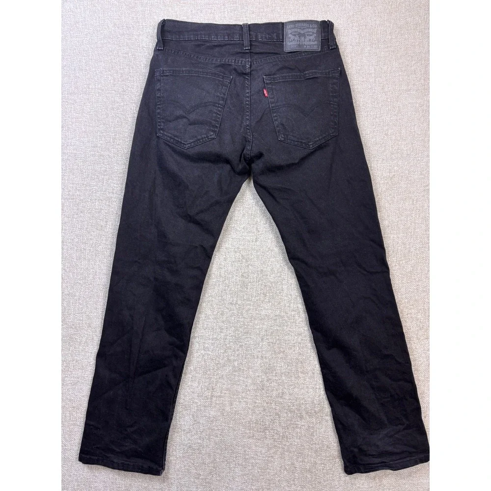 Levis 559 Relaxed Straight Jeans Mens 30x30 Black Denim Pants 00559-0260